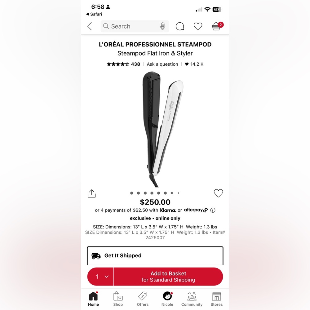 L’Oréal Steampod Rowena Salon